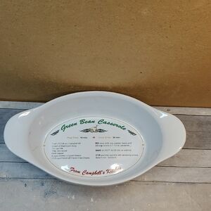 Campbell’s Green Bean Casserole Dish 50th Anniversary 2005 w/ Casserole Recipe